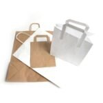 White Paper Carrier Bags 400 x 160 x 450mm (150)