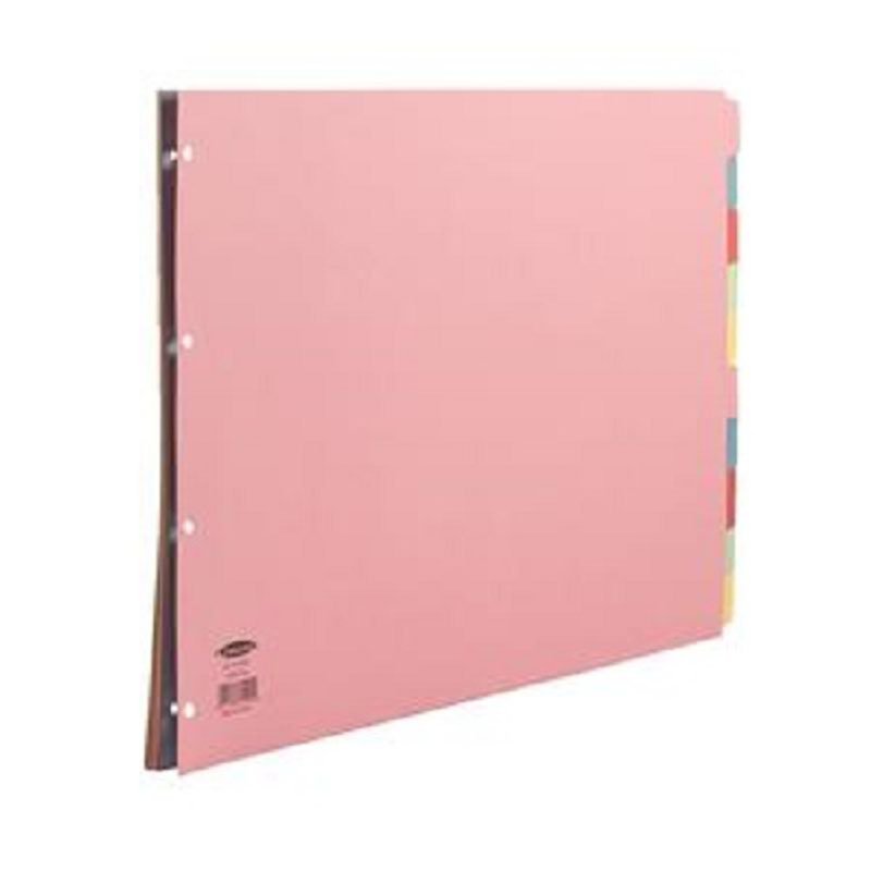 fus_112915 Concord Divider A3 Landscape 10 Part Assorted Index Divider - Image 1