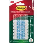 Command Outdoor Decorating Clips with Water-Resistant Strips 17026H-AW 20 Clips + 24 Strips