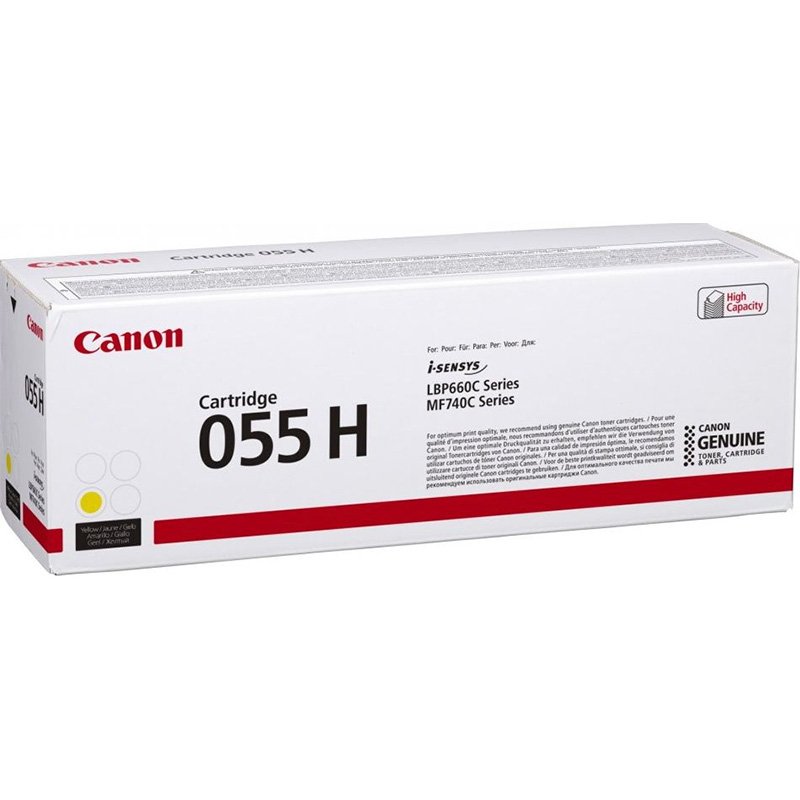 fus_545687 OEM Canon 055HY Yellow High Cap 5900 Pages Original Toner 3017C002 - Image 1
