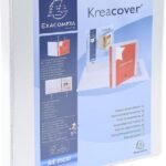 Exacompta Kreacover 16mm Ring Binder 4 Rings A4+ White - Pack of 10