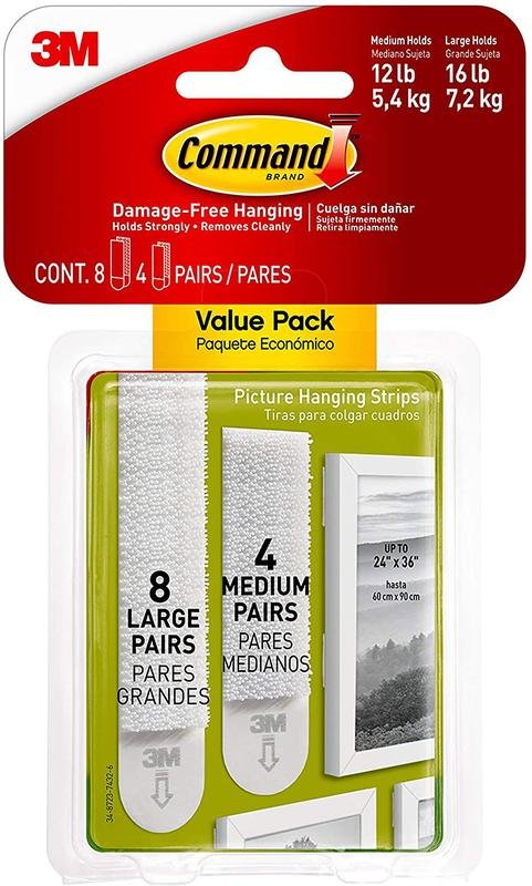 fus_600396 Command Medium and Large Picture Hanging Strips Value Pack 17209 - Image 1