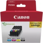 OEM Canon CLI-551 BK/C/M/Y Multipack Original Ink Cartridge