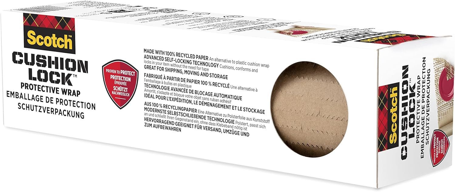 fus_896946 Scotchâ„¢ Cushion Lockâ„¢ Protective Wrap 304 mm x 9.14 m 1 Roll/Pack - Image 1