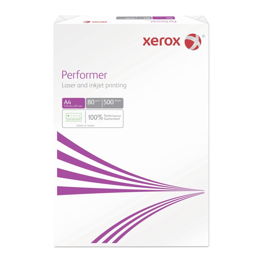 lofu_mi2_003r90649_xerox_performer_a4_80_ream_face_18143_00_20180626 Xerox Performer White Printer Paper A4 80GSM Pk 5 Reams of 500 003R90649 617511 - Image 1