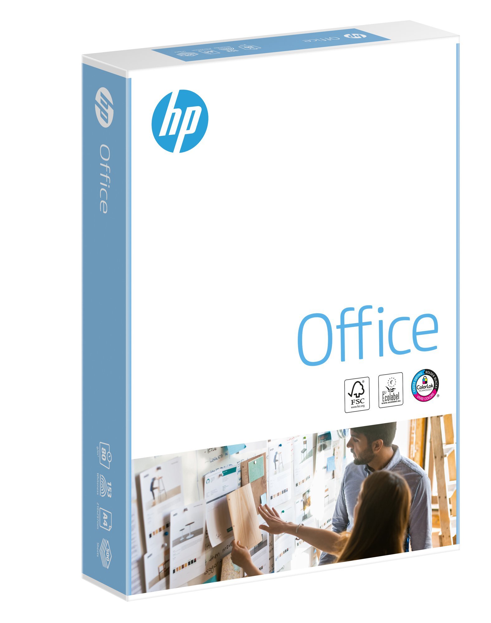 office_iso_right_fsc_hi-1 HP Office A4 80GSM Pk 5 Reams of 500 sheets - Image 1